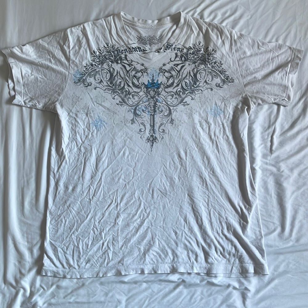 Men’s Affliction Style Hybrid Tees Tshirt Size XL